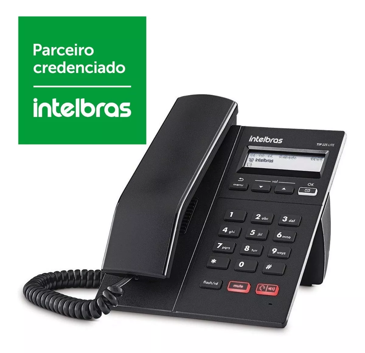 Telefone Ip Intelbras Tip 125i Poe C/ Display Nfe Lacrado