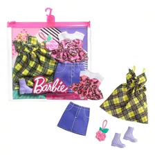 Juego De Ropa Barbie Fashions, Paquete De 2 Conjuntos, 2 Atu