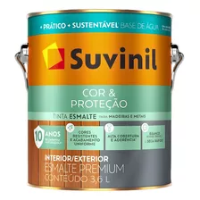 Tinta Esmalte Base De Água Branco Fosco 3,6 L Suvinil