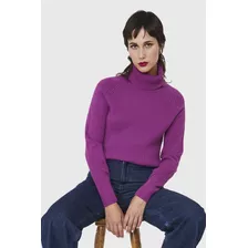 Sweater Beatle Acanalado Magenta Nicopoly