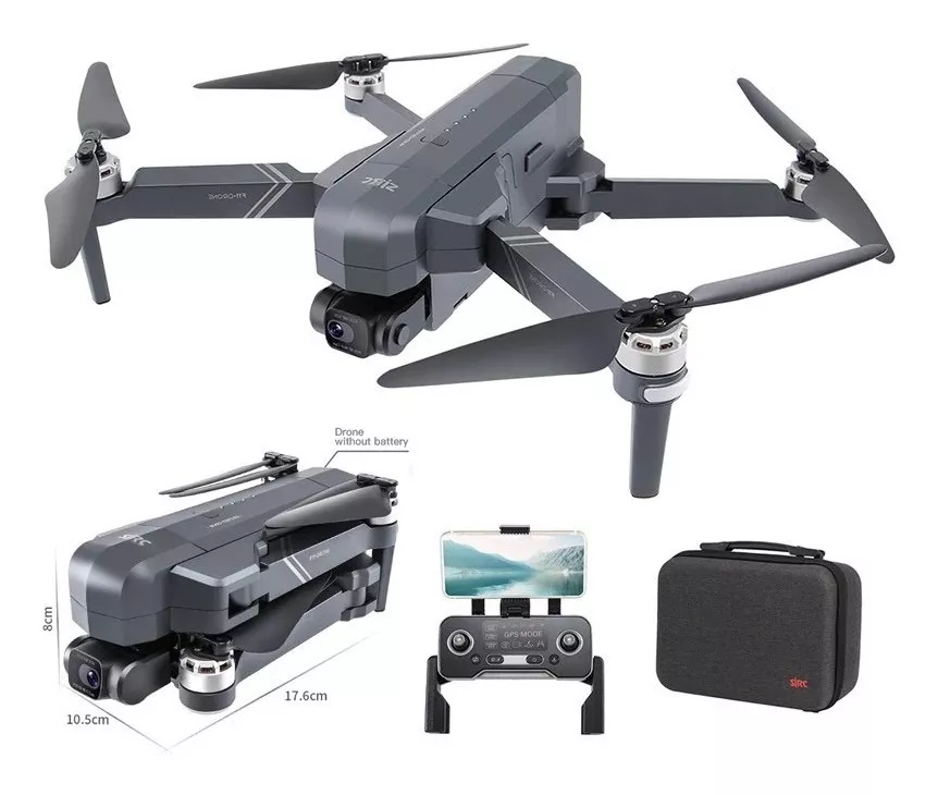 Drone Sjrc F11 4k Pro Con Cámara 4k Plateado Gris 5ghz