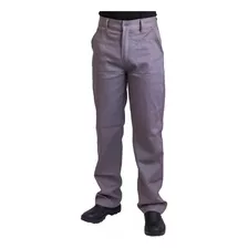 Calça De Brim 1/2 Meio Elástico Uniforme De Trabalho Pesado