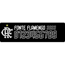 Vetor Fonte Nome E Numero Flamengo 2022