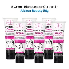 6 Crema Blanqueador Corporal - Aichun Beauty 50g