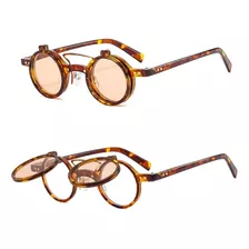 Gafas De Sol Con Doble Lente Estilo Retro Punk Vintage Uv400