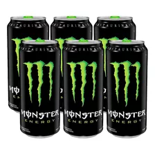 Bebida Energizante Monster Green 473ml Pack X6 Unidades