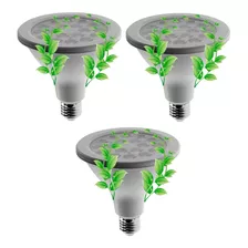  Lampara Led Indoor Grow Cultivo Extra Potente 18w Pack X 3