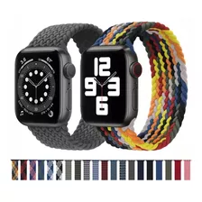 Pulseira Trançada Nylon Para Apple Watch 38mm 40mm 42mm 44mm