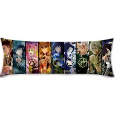 Cojin Almohada Larga Demon Slayer Personajes Anime 35x100cm