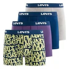 Boxer Brief Levi's Hombre Pack X4 Algodón Premium Originales