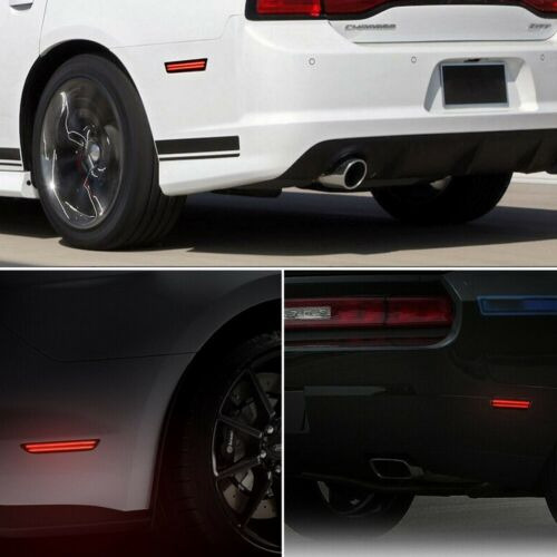 For 2011-2014 Dodge Charger Smoked Led Rear Bumper Side  Aab Foto 9