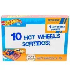 Caixa Com 10 Carrinhos Hot Wheels Sortidos Mattel