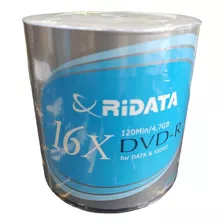 Dvd-r 4.7gb 16x Marca Ridata - Oferta X100 Un Envio Gratis