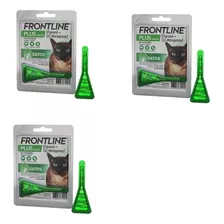 Kit Combo C/ 03 Frontline Plus Para Gatos - 24h