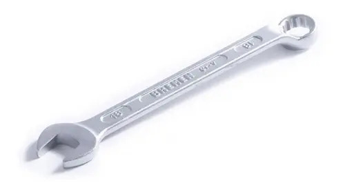 Llave Combinada Acodada 15/16 Sae (24) Pulgada Bremen 3529 Color Plateado