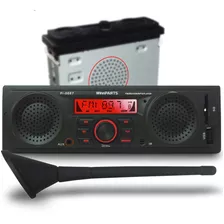 Radio Mp3 Usb Alto Falantes + Subwoofer Integrados Com Anten