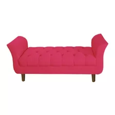 Recamier Sofá Chaise Sala Closet Solteiro 90cm Grécia Coral