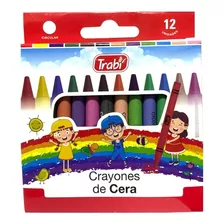 Crayones De Cera Trabi X 12 Colores