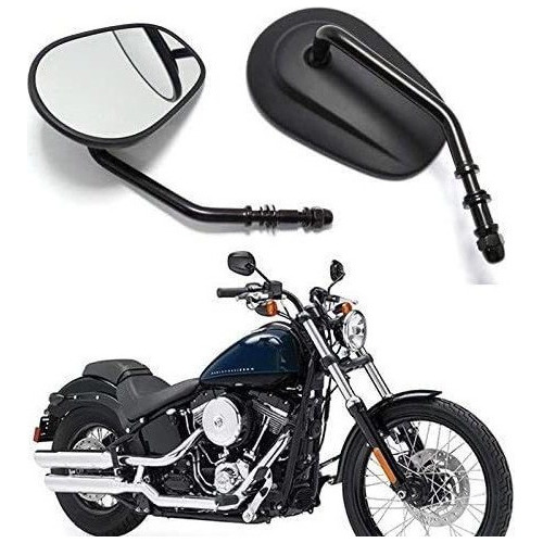 Espejos De Moto For Harley-davidson Road King Sportster Foto 6