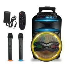 Parlante Karaoke Potente 12'' + 2 Microfonos + Envio Gratis