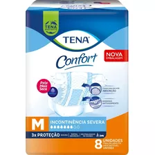 Kit Fralda Descartavel Geriatrica Tena Confort Adultos M 