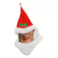 Gorro Navideño Para Gato Navidad Disfraz 