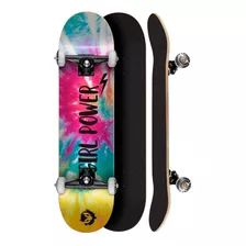 Skate Montado 8.0 Abec 5 Profissional Cisco Feminino Tie Dye