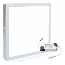 Painel Plafon Led Sobrepor Quadrado Reator Luz Fria 25w 24w