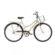 Bicicleta Urbana Ultra Bikes Summer Tropical Aro 26 19 1v Freios V-brakes Cor Bege/marrom