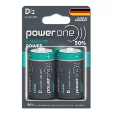 Pilas Alcalinas Power One Longlife Power D 1.5v Blíster X2