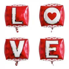 Globo Cubo Orbz Love Amor Y Amistad San Valentin