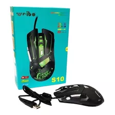 Mouse Gamer Rgb Weibo S10 Gaming Usb Color Negro