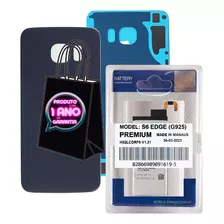 Tampa Para Galaxy S6 Edge G925 Vidro Traseira Orig + Battria