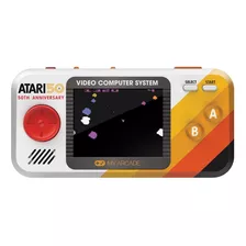 Mini Consola Portátil Atari Pocket Player Pro (100 En 1) Color Naranja Blanco