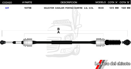 Chicote  Selector De Velocidades Cavalier Pontiac Sunfire  Foto 3