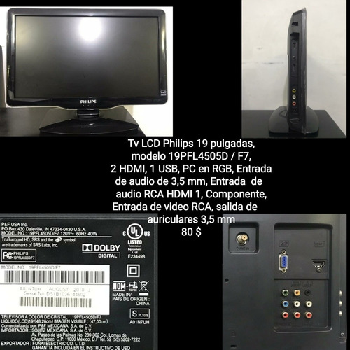 Televisor Lcd Philips 19 