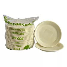 500 Pz Plato Pastelero Biodegradable Envio Full Facturamos