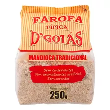 Farofa Mandioca Tradicional D'goiás 250g (6 Pacotes) Kit