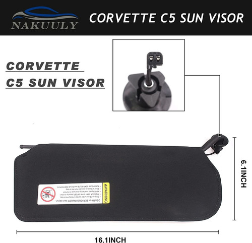 Visera Parasol Para Corvette C5 1997-2004 Un Par Foto 5