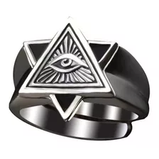 Anel Olho Egípico Sagrado Estrela Deus Hórus Aro Illuminati