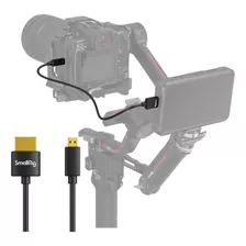 Cabo Hdmi Para Camera Monitor 55cm Micro Hdmi 4k Smallrig