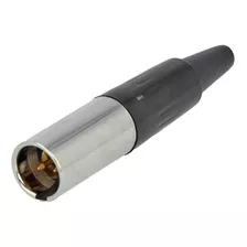Ficha Conector Mini Xlr Cable Macho Amphenol Ag3m 
