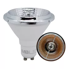 3 Lâmpadas Led Ar70 Mbled 7w Gu10 Bivolt Branca Morna 3000k