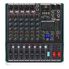 Xtuga Ts7 Mezclador De Audio Profesional De 7 Canales Con 99