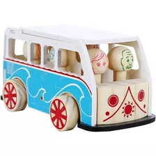 Coleção Retro- Kombi Carro De Madeira Brinquedo Educativo