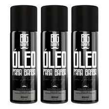 Óleo Para Barba Spray Big Barber 60ml Antifrizz Fardo 3 Unid