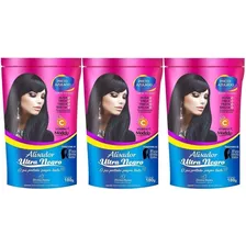 Alisante Henê Gel Ultra Negro Divina Dama - 3 Unidade