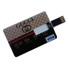 Memoria Usb Flash Tarjeta De Credito Gucci 128gb Pendrive