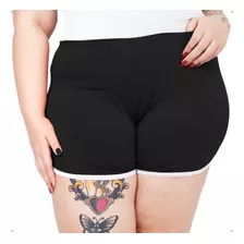 Short Feminino Shortinho Plus Size De Malha - 46 Ao 60