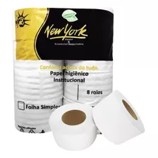  New York Papel Higiênico Rolão Folha Simples 40 Rolos